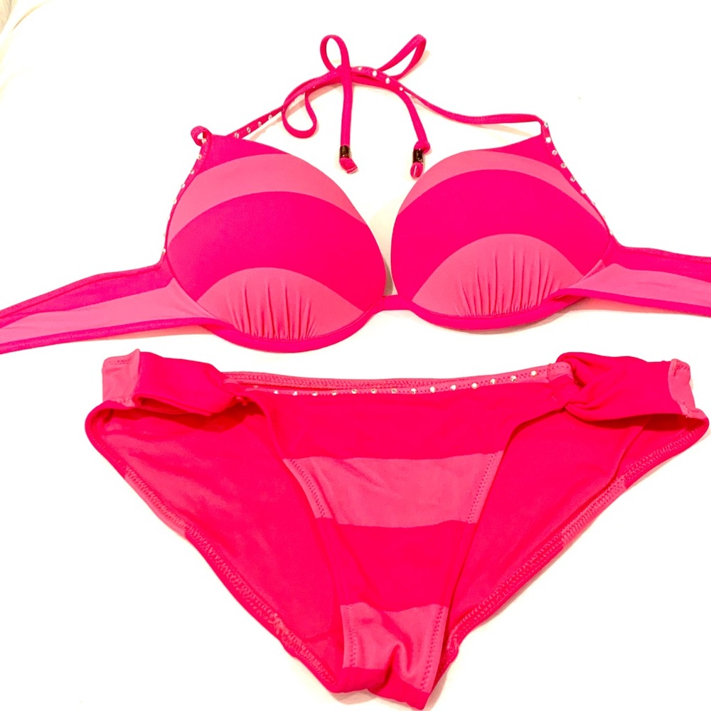 💖Victoria’s Secret Striped Striped Bikini💖